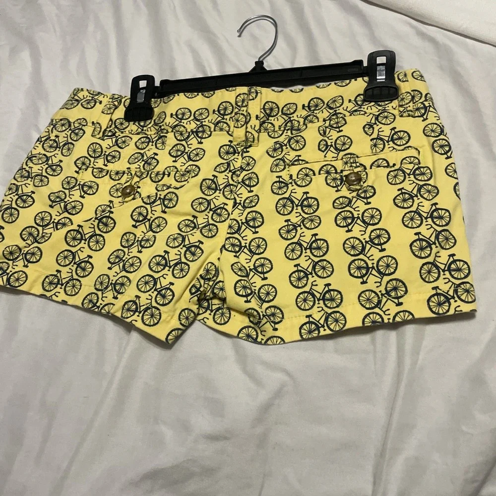 Red Camel Yellow Blue Bike Bicycle Printed‎ Shorts Juniors Size 5